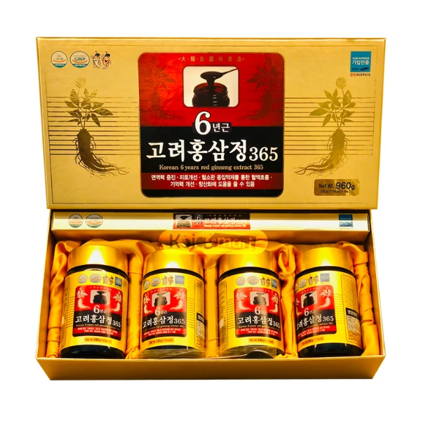 Cao hồng sâm 365 Hàn Quốc - 4 hũ x 240g